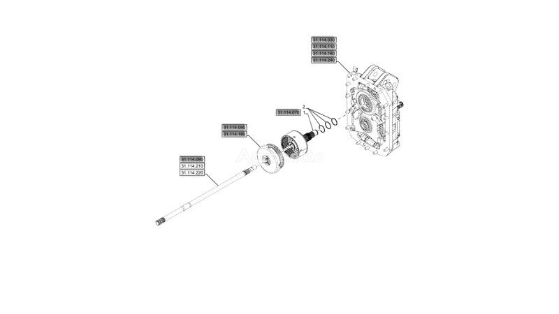 другая запчасть трансмиссии Wom 84196540 для трактора колесного New Holland T6070