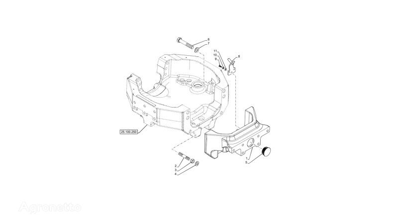 Wspornik 87347174 для трактора колесного New Holland T6090 T6070