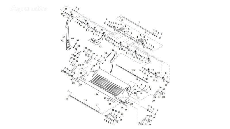 крепежные элементы Uchwyt montażowy DC212619 ( для культиватора John Deere 960