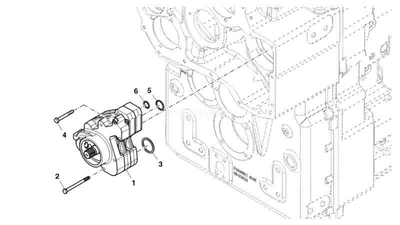 насос масляный YZ502886 ( для трактора гусеничного John Deere 9470RX